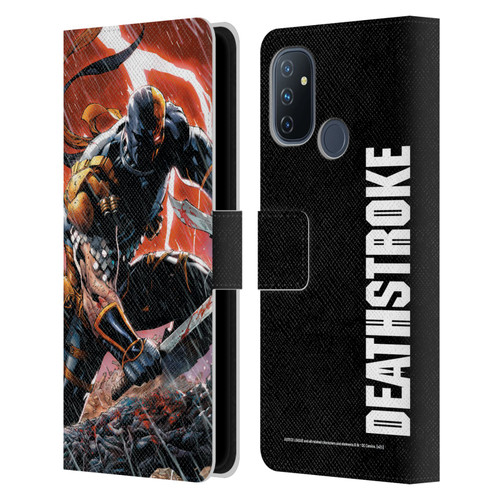 Justice League DC Comics Deathstroke Comic Art Vol. 1 Gods Of War Leather Book Wallet Case Cover For OnePlus Nord N100