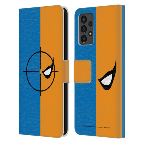 Justice League DC Comics Deathstroke Comic Art Logo Leather Book Wallet Case Cover For Samsung Galaxy A13 (2022)