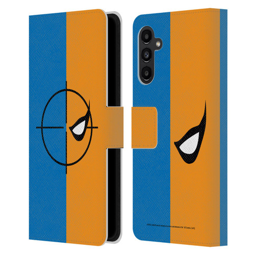 Justice League DC Comics Deathstroke Comic Art Logo Leather Book Wallet Case Cover For Samsung Galaxy A13 5G (2021)