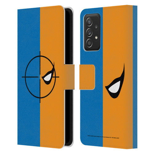 Justice League DC Comics Deathstroke Comic Art Logo Leather Book Wallet Case Cover For Samsung Galaxy A52 / A52s / 5G (2021)