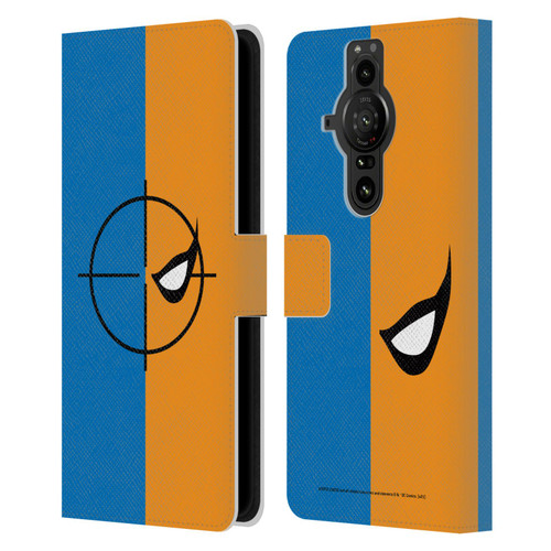 Justice League DC Comics Deathstroke Comic Art Logo Leather Book Wallet Case Cover For Sony Xperia Pro-I