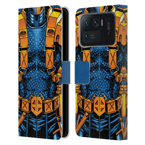 Justice League DC Comics Deathstroke Comic Art New 52 Costume Leather Book Wallet Case Cover For Xiaomi Mi 11 Ultra