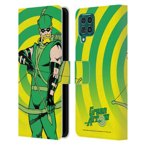 Justice League DC Comics Green Arrow Comic Art Classic Leather Book Wallet Case Cover For Samsung Galaxy F62 (2021)