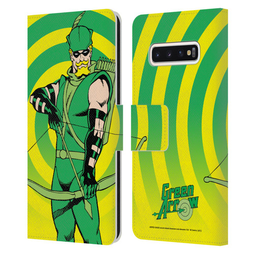 Justice League DC Comics Green Arrow Comic Art Classic Leather Book Wallet Case Cover For Samsung Galaxy S10