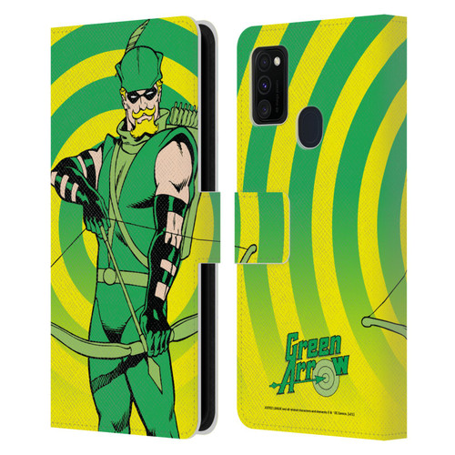 Justice League DC Comics Green Arrow Comic Art Classic Leather Book Wallet Case Cover For Samsung Galaxy M30s (2019)/M21 (2020)