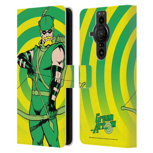 Justice League DC Comics Green Arrow Comic Art Classic Leather Book Wallet Case Cover For Sony Xperia Pro-I