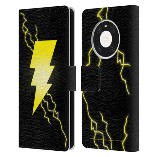 Justice League DC Comics Shazam Black Adam Classic Logo Leather Book Wallet Case Cover For Huawei Mate 40 Pro 5G