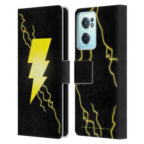 Justice League DC Comics Shazam Black Adam Classic Logo Leather Book Wallet Case Cover For OnePlus Nord CE 2 5G