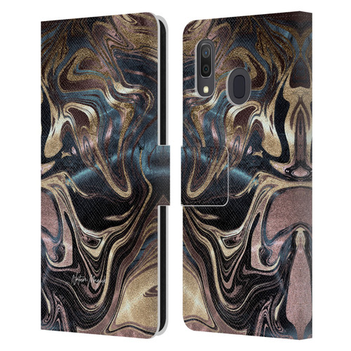 Nature Magick Luxe Gold Marble Metallic Copper Leather Book Wallet Case Cover For Samsung Galaxy A33 5G (2022)