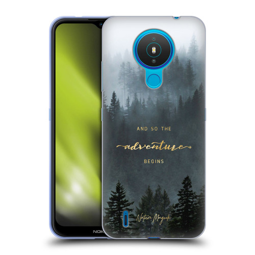 Nature Magick So The Adventure Begins Quote Trees Soft Gel Case for Nokia 1.4