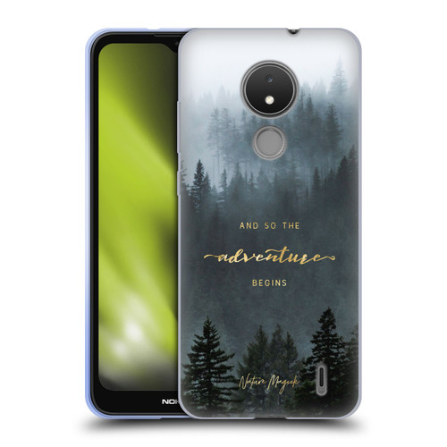 Nature Magick So The Adventure Begins Quote Trees Soft Gel Case for Nokia C21