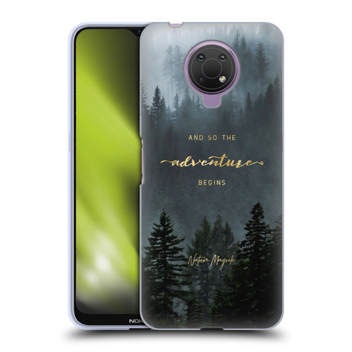 Nature Magick So The Adventure Begins Quote Trees Soft Gel Case for Nokia G10