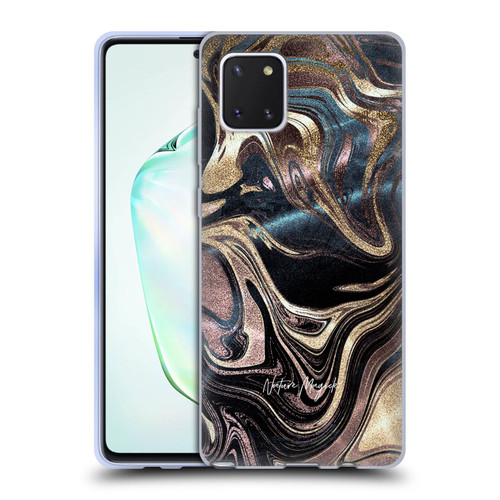 Nature Magick Luxe Gold Marble Metallic Copper Soft Gel Case for Samsung Galaxy Note10 Lite