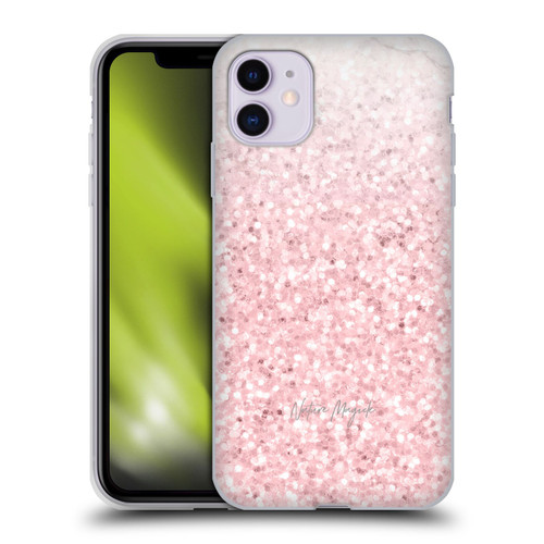 Nature Magick Rose Gold Marble Glitter Pink Sparkle 2 Soft Gel Case for Apple iPhone 11
