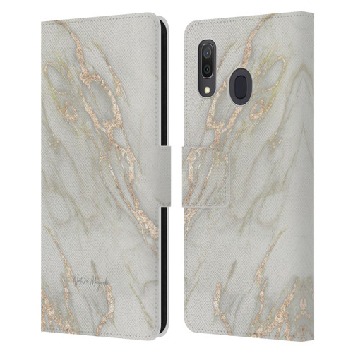 Nature Magick Marble Metallics Gold Leather Book Wallet Case Cover For Samsung Galaxy A33 5G (2022)