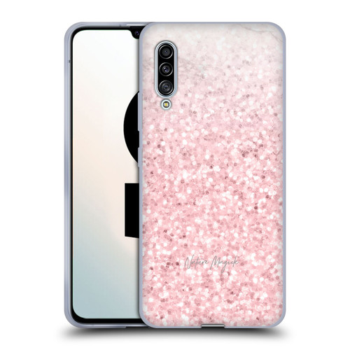 Nature Magick Rose Gold Marble Glitter Pink Sparkle 2 Soft Gel Case for Samsung Galaxy A90 5G (2019)