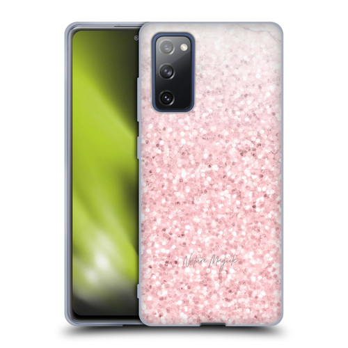 Nature Magick Rose Gold Marble Glitter Pink Sparkle 2 Soft Gel Case for Samsung Galaxy S20 FE / 5G