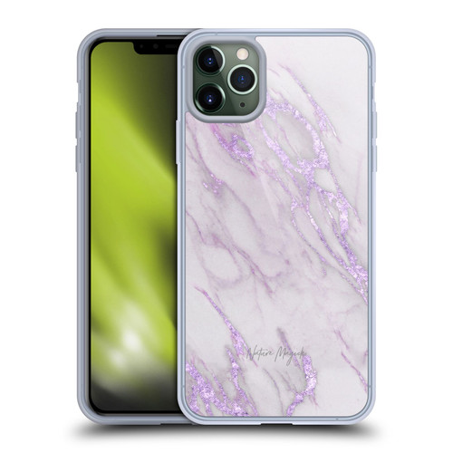 Nature Magick Marble Metallics Purple Soft Gel Case for Apple iPhone 11 Pro Max