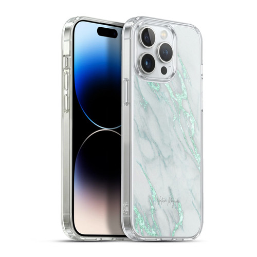 Nature Magick Marble Metallics Teal Soft Gel Case for Apple iPhone 13 Pro Max & MagSafe