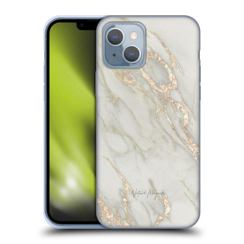 Nature Magick Marble Metallics Gold Soft Gel Case for Apple iPhone 14