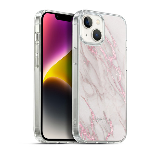 Nature Magick Marble Metallics Pink Soft Gel Case for Apple iPhone 14