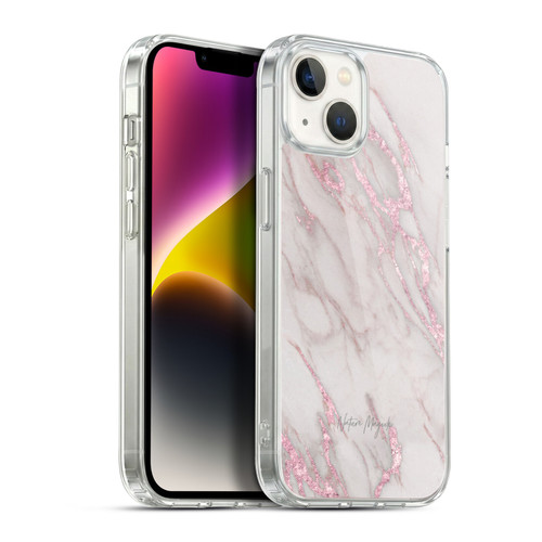 Nature Magick Marble Metallics Pink Soft Gel Case for Apple iPhone 14 Plus & MagSafe