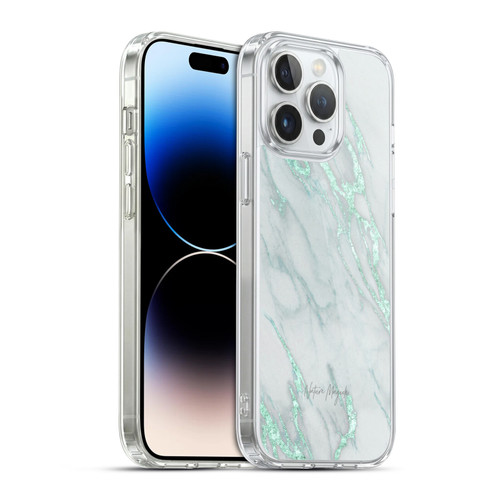 Nature Magick Marble Metallics Teal Soft Gel Case for Apple iPhone 14 Pro Max & MagSafe