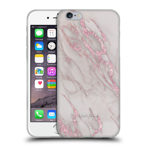 Nature Magick Marble Metallics Pink Soft Gel Case for Apple iPhone 6 / iPhone 6s