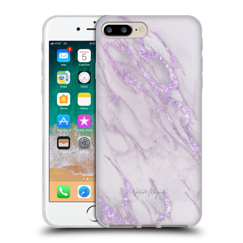Nature Magick Marble Metallics Purple Soft Gel Case for Apple iPhone 7 Plus / iPhone 8 Plus