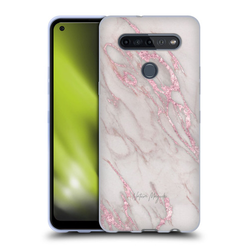 Nature Magick Marble Metallics Pink Soft Gel Case for LG K51S