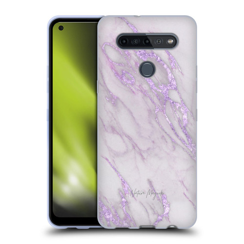 Nature Magick Marble Metallics Purple Soft Gel Case for LG K51S