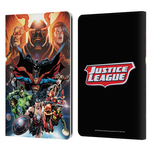 Justice League DC Comics Comic Book Covers #10 Darkseid War Leather Book Wallet Case Cover For Amazon Kindle Paperwhite 1 / 2 / 3