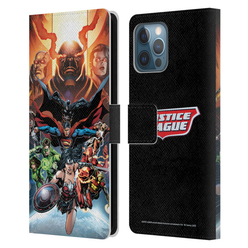 Justice League DC Comics Comic Book Covers #10 Darkseid War Leather Book Wallet Case Cover For Apple iPhone 12 Pro Max