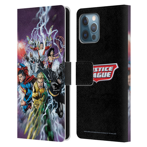 Justice League DC Comics Comic Book Covers New 52 #15 Leather Book Wallet Case Cover For Apple iPhone 12 Pro Max
