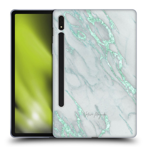 Nature Magick Marble Metallics Teal Soft Gel Case for Samsung Galaxy Tab S8