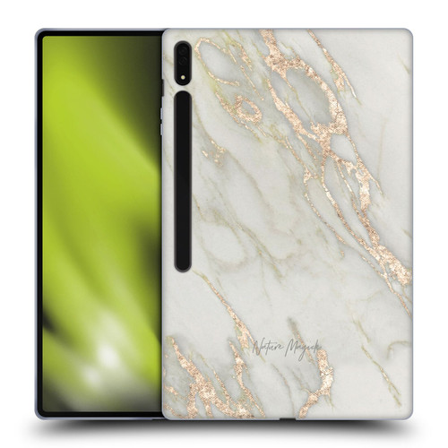Nature Magick Marble Metallics Gold Soft Gel Case for Samsung Galaxy Tab S8 Ultra