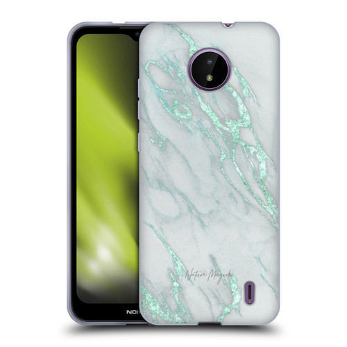 Nature Magick Marble Metallics Teal Soft Gel Case for Nokia C10 / C20