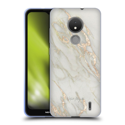 Nature Magick Marble Metallics Gold Soft Gel Case for Nokia C21