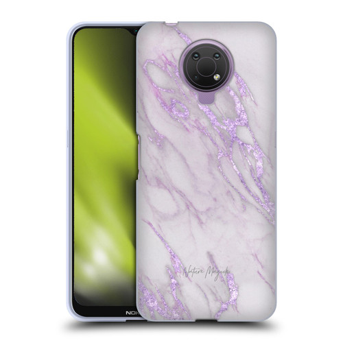 Nature Magick Marble Metallics Purple Soft Gel Case for Nokia G10