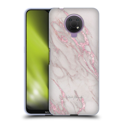 Nature Magick Marble Metallics Pink Soft Gel Case for Nokia G10