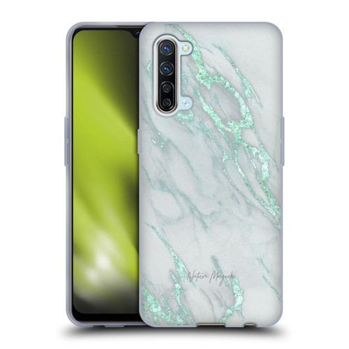 Nature Magick Marble Metallics Teal Soft Gel Case for OPPO Find X2 Lite 5G