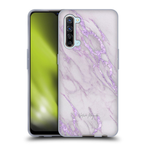 Nature Magick Marble Metallics Purple Soft Gel Case for OPPO Find X2 Lite 5G