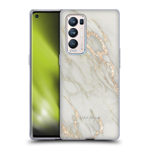 Nature Magick Marble Metallics Gold Soft Gel Case for OPPO Find X3 Neo / Reno5 Pro+ 5G