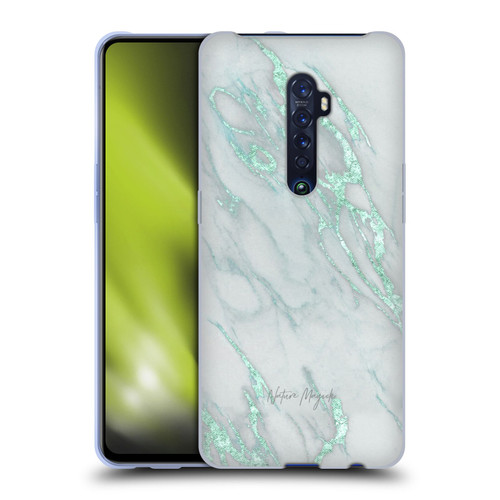 Nature Magick Marble Metallics Teal Soft Gel Case for OPPO Reno 2