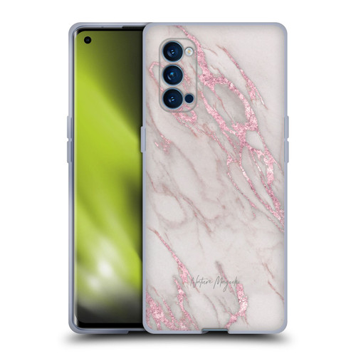 Nature Magick Marble Metallics Pink Soft Gel Case for OPPO Reno 4 Pro 5G