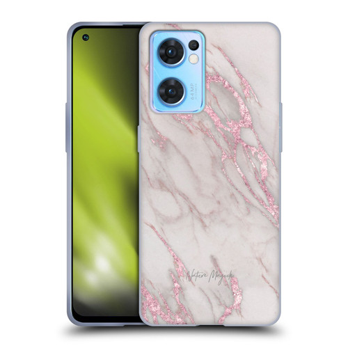 Nature Magick Marble Metallics Pink Soft Gel Case for OPPO Reno7 5G / Find X5 Lite