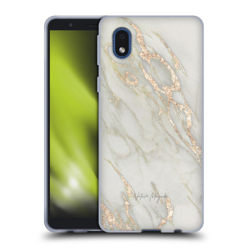 Nature Magick Marble Metallics Gold Soft Gel Case for Samsung Galaxy A01 Core (2020)