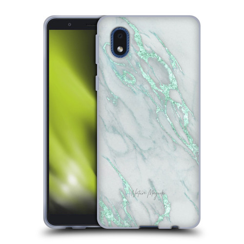 Nature Magick Marble Metallics Teal Soft Gel Case for Samsung Galaxy A01 Core (2020)