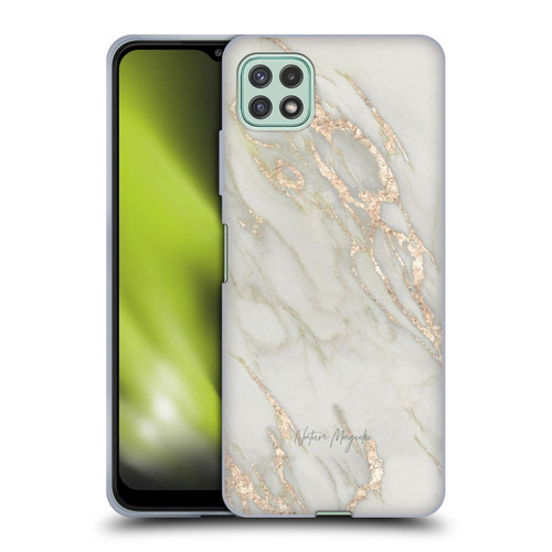 Nature Magick Marble Metallics Gold Soft Gel Case for Samsung Galaxy A22 5G / F42 5G (2021)