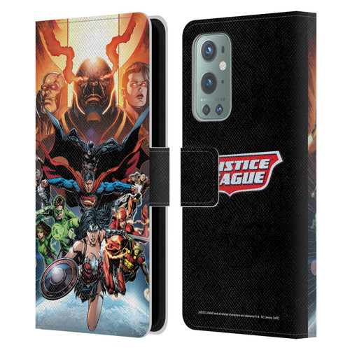 Justice League DC Comics Comic Book Covers #10 Darkseid War Leather Book Wallet Case Cover For OnePlus 9